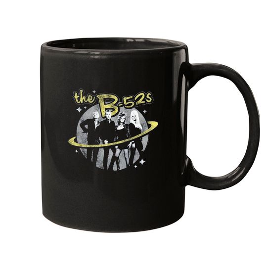 Discover The B-52's Logo and Planet Navy Heather Mugs
