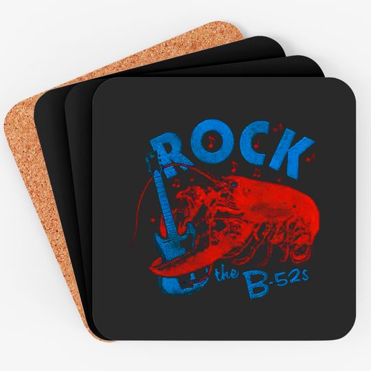 Discover The B-52's Rock Lobster White Coasters