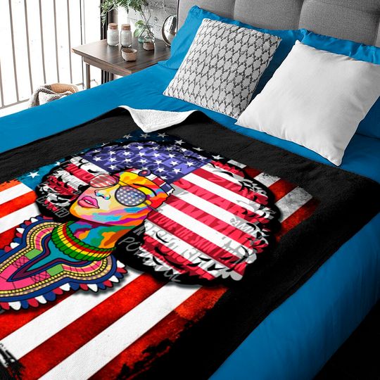 Discover Afro Women Flag - Black History Baby Blanket Baby Blankets