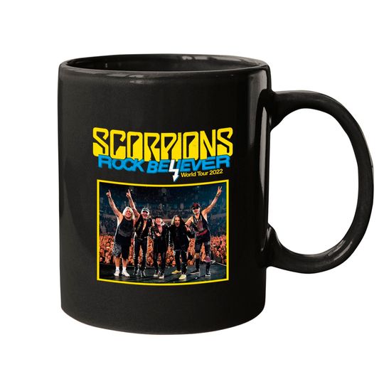 Discover Scorpions Rock Believer World Tour 2022 Mug, Scorpions Mug, Concert Tour 2022 Mugs, Scorpions Band Mugs