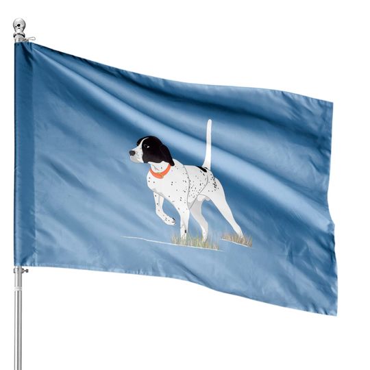 Discover Bird Hunting Hunter English Pointer Dog House Flags
