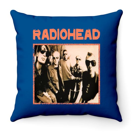Discover Radiohead Group Throw Pillow Prtin Art Throw Pillows
