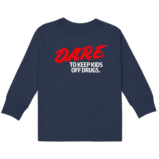 Discover D.A.R.E. (Dare) Vintage 90's Logo  Kids Long Sleeve T-Shirts