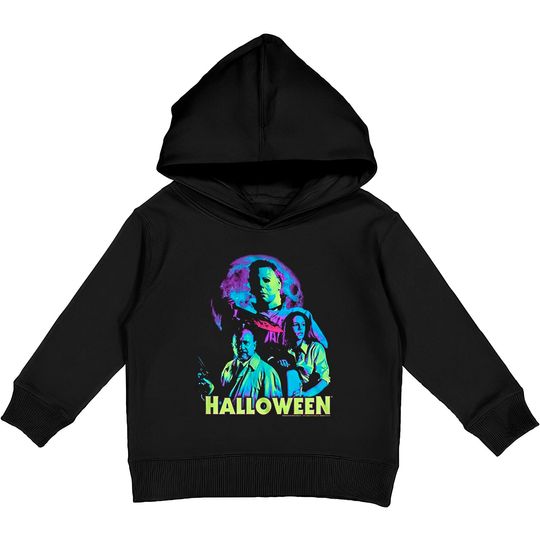 Discover Michael Myers Horror Movie Dr. Loomis Laurie Kids Pullover Hoodies