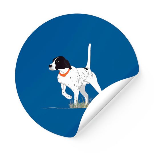 Discover Bird Hunting Hunter English Pointer Dog Stickers