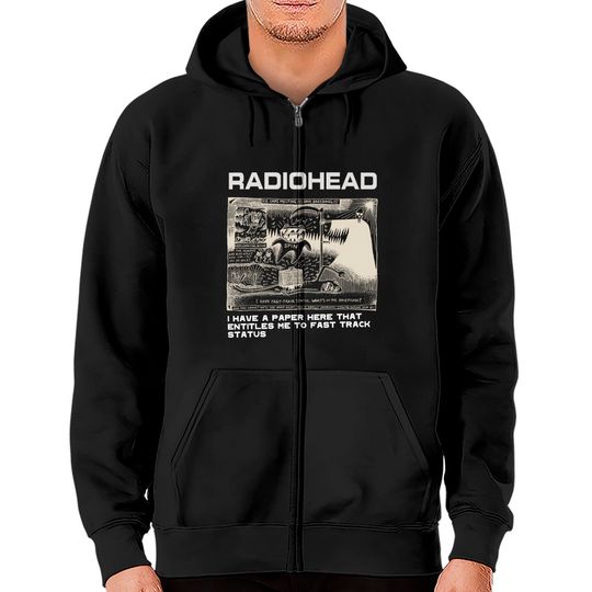 Discover Radiohead Zip Hoodies