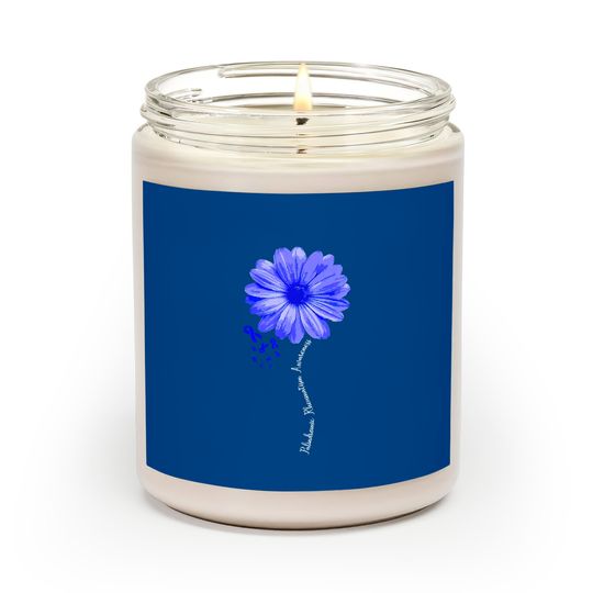 Discover Palindromic Rheumatism Awareness Warrior Pretty Scented Candles