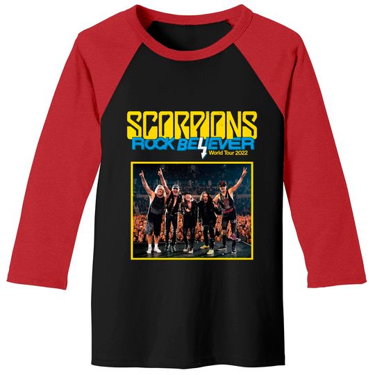 Discover Scorpions Rock Believer World Tour 2022 Shirt, Scorpions Shirt, Concert Tour 2022 Baseball Tees, Scorpions Band Baseball Tees