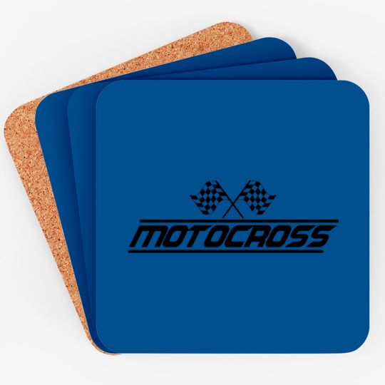 Discover Moto Cross Motocross Driver Motorcycle Motocrosser Coasters