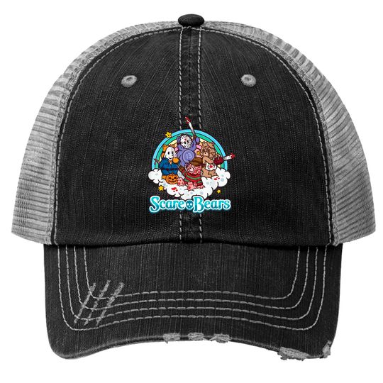 Discover HalloweenJasonAndFriends Scare Bears Trucker Hat Trucker Hats