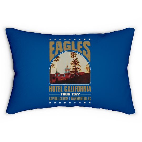 Discover Hotel California Eagles Concert Tour 2022 Rock Band Lumbar Pillows
