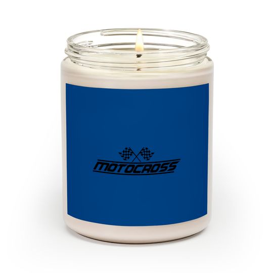 Discover Moto Cross Motocross Driver Motorcycle Motocrosser Scented Candles