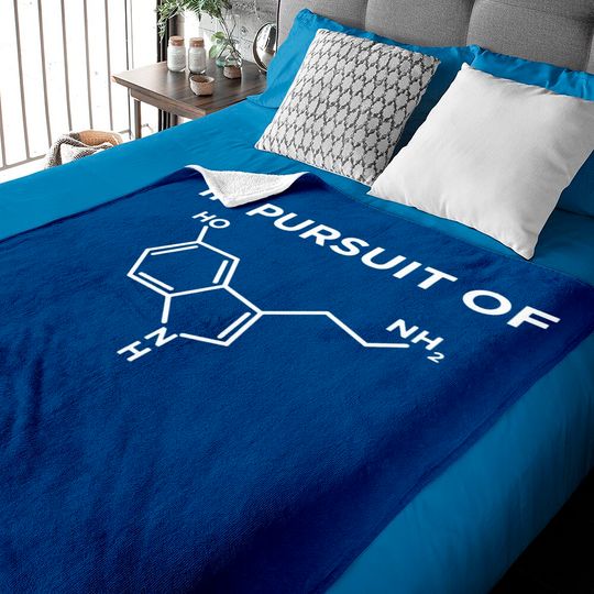 Discover Serotonin - in pursuit of happiness serotonin mo Baby Blankets