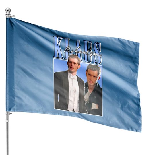 Discover Klaus Mikaelson 90s Vintage House Flag