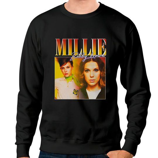 Discover Millie Bobby Brown Sweatshirts Vintage design, Millie Bobby Brown Retro Unisex Shirt