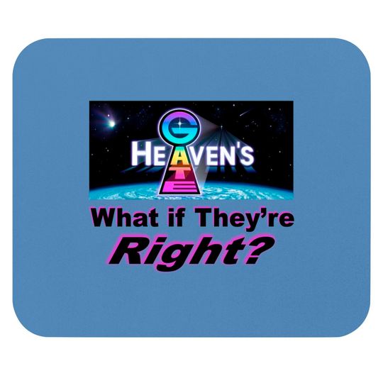 Discover Heaven's Gate What If Theyre Right? Bundle | Mouse Pad, Enamel Pin & Away Team patch