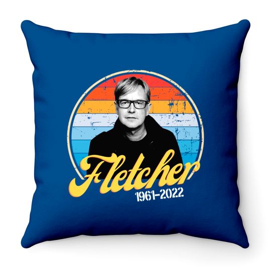 Discover RIP Andy Fletcher Throw Pillows, Andy Fletcher Depeche Mode Founding Member