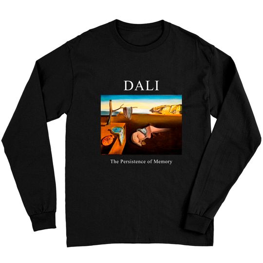 Discover Dali The Persistence of Memory Shirt -art shirt,art clothing,aesthetic shirt,aesthetic clothing,salvador dali shirt,dali tshirt,dali Long Sleeves