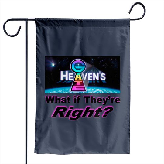 Discover Heaven's Gate What If Theyre Right? Bundle | Garden Flag, Enamel Pin & Away Team patch