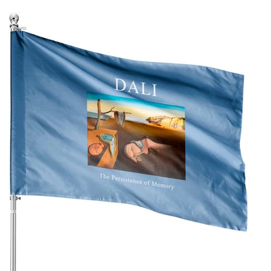 Discover Dali The Persistence of Memory House Flag -art House Flag,art clothing,aesthetic House Flag,aesthetic clothing,salvador dali House Flag,dali House Flag,dali House Flags