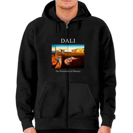Discover Dali The Persistence of Memory Shirt -art shirt,art clothing,aesthetic shirt,aesthetic clothing,salvador dali shirt,dali tshirt,dali Zip Hoodies