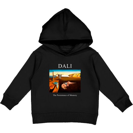 Discover Dali The Persistence of Memory Shirt -art shirt,art clothing,aesthetic shirt,aesthetic clothing,salvador dali shirt,dali tshirt,dali Kids Pullover Hoodies