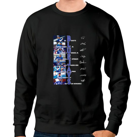 Discover Blue Jays Signatures Unisex Sweatshirts, Blue Jays Lovers Gifts, Blue Jays Fans Tee