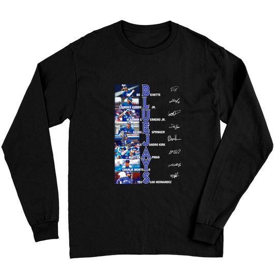 Discover Blue Jays Signatures Unisex Long Sleeves, Blue Jays Lovers Gifts, Blue Jays Fans Tee