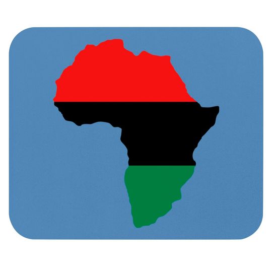 Discover Red, Black & Green Africa Flag Mouse Pads