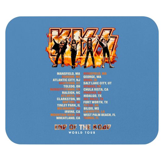 Discover KISS End Of The Road World Tour Tank Tops, Kiss Tour Dates Mouse Pads, Kiss Rock Band Tank Tops