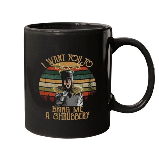 Discover I Want You To Bring Me A Shrubbery Vintage Mugs, Monty Python Mug