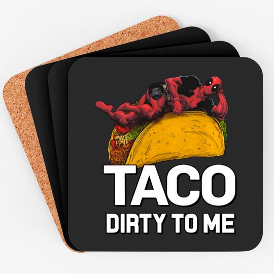 Discover Marvel Deadpool Taco Dirty to Me Racerback Coasters