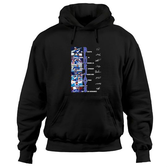Discover Blue Jays Signatures Unisex Hoodies, Blue Jays Lovers Gifts, Blue Jays Fans Tee