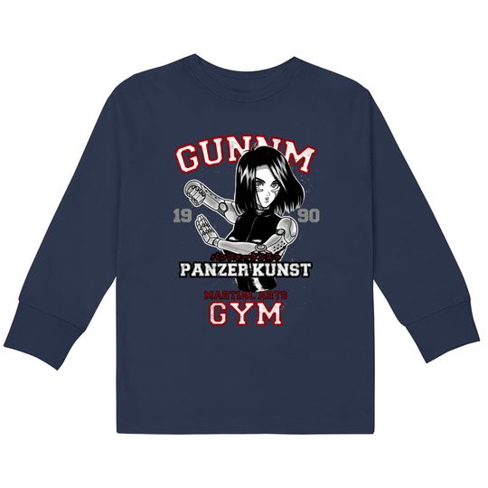 Discover GUNNM GYM - Alita Battle Angel -  Kids Long Sleeve T-Shirts