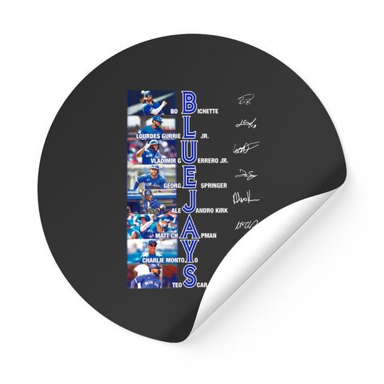 Discover Blue Jays Signatures Unisex Stickers, Blue Jays Lovers Gifts, Blue Jays Fans Sticker