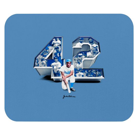 Discover Jackie42 Mouse Pads, Jackie Robinson 42 Mouse Pad, Legend Jackie Robinson, Jackie Robinson 75th Anniversary Mouse Pad
