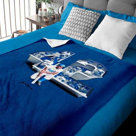 Discover Jackie42 Baby Blankets, Jackie Robinson 42 Baby Blanket, Legend Jackie Robinson, Jackie Robinson 75th Anniversary Baby Blanket