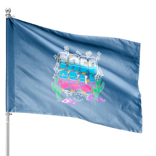 Discover Taco Bell Born X Raised Unisex House Flags, Taco Bell Born X Raised House Flag