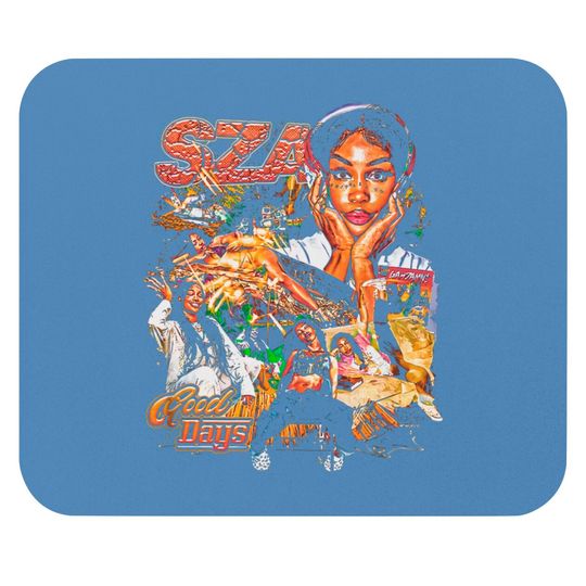 Discover SZA Mouse Pad, SZA Printed Graphic Mouse Pad, Sza Good Days Mouse Pads, RAP Hip-hop Mouse Pads, Vintage Mouse Pad