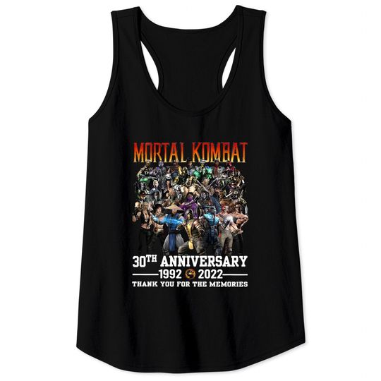 Discover Mortal Kombat 30th Anniversary 1992-2022 Tank Tops, Mortal Kombat Shirt Fan Gifts, Mortal Kombat Movie Shirt