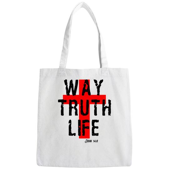 Discover Way Truth Life Christian Cross Bags