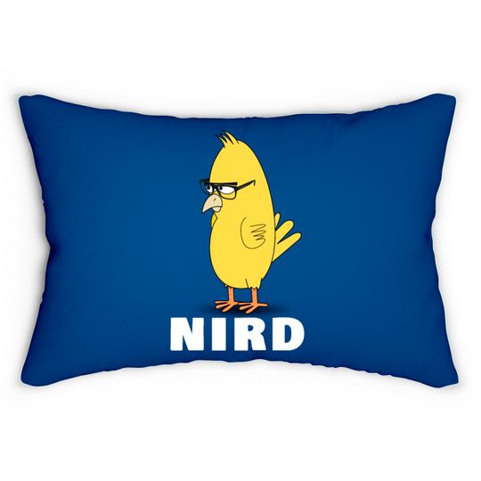 Discover Nird Bird Nerd Funny Nerd Lumbar Pillows