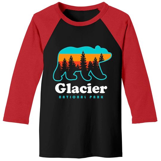 Discover Glacier National Park Baseball Tees