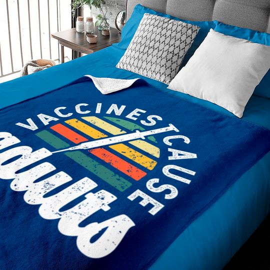 Discover Vaccines cause Adults Pro Vaccination science funn Baby Blankets