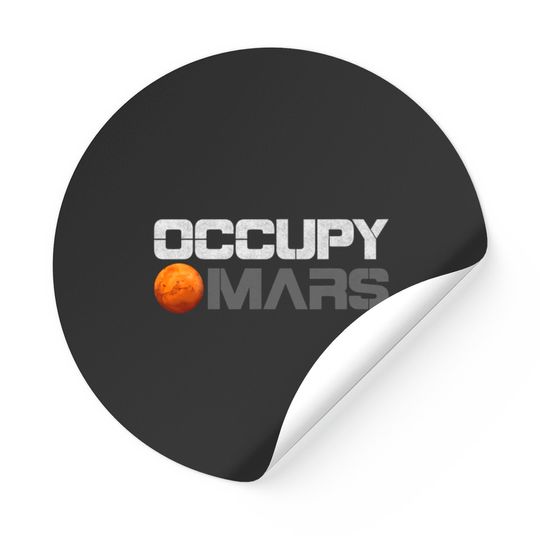 Discover Occupy Mars Sticker Stickers