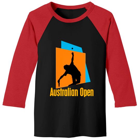 Discover Australian Open Logo Baseball Tees