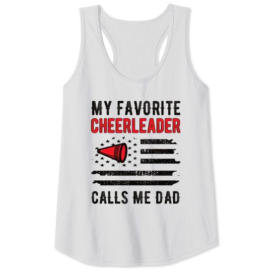 Discover Cheer Dad Cheerleader Father Cheerleading Dad Gift Tank Tops
