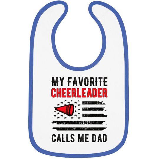 Discover Cheer Dad Cheerleader Father Cheerleading Dad Gift Bibs