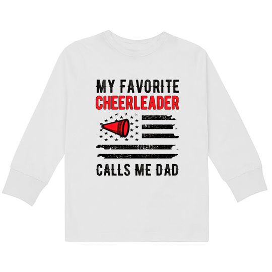 Discover Cheer Dad Cheerleader Father Cheerleading Dad Gift  Kids Long Sleeve T-Shirts