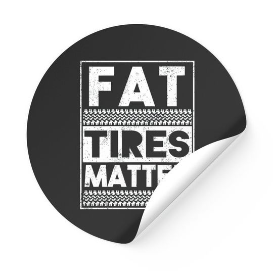 Discover Drag Racing Fat Tires Matter Stickers